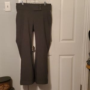 Oh Baby Herringbone Cuffed Maternity Dress Pants